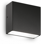 Sieninis &scaron;viestuvas Ideal Lux Sieninis fasado &scaron;viestuvas TETRIS-1, G9, juodas, IP44