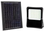 25W LED prožektorius su saulės baterija, juodas, 6000K