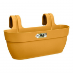 Elho - Gėlių vazonas - Vibia Campana Easy Hanger Large - Geltonas medus - Lauko balkonas - P 24,1 x P 46 x A 26,5 cm