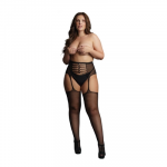 Shots High-Waist Garterbelt Stockings - Plus Size