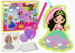 Lean Toys Karoliukų rinkinys LeanToys su princesės raktų pakabuku