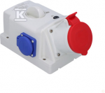 SCAME I&Scaron;VESTIS SU I&Scaron;JUNGTA 0-1 32A/5P/2X230V IP44 OPTIMA-