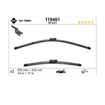 SWF Valytuvai VISIOFLEX Flat 600/430 mm 2 vnt.