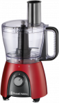 Virtuvinis kombainas Russell Hobbs 27110-56, 2.3 L, Juodas, Raudona, Transparent, Rotary, 1.5 L, 600 W, 240 mm