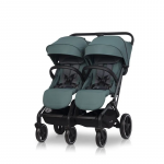 Vežimėlis dvynukams Easy go Echo, Sage žalias