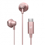 Ausinės Energy Sistem su laidu Earphones | EasyPods Type C | Su mikrofonu | USB-C | Rose Auksinė