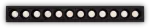 20W LED įleidžiamas &scaron;viestuvas LIKA, juodas, 4000K, 341705