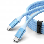 Orico CDX 100W 5A Power Delivery USB-C - USB-C kabelis 1m - mėlynos spalvos