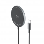 Wozinsky 15W Wireless Qi2 belaidis įkroviklis - juodos spalvos