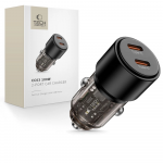 &bdquo;Tech Protect CC03&ldquo; 2 prievadų PD100W automobilinis įkroviklis - juodas