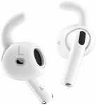 Keybudz Earbuddyz, skirta Airpods 4th Gen &ndash; balta