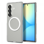 Dėklas Spigen AirSkin Mag MagSafe Samsung Galaxy Z Fold 7 Crystal baltos spalvos ir skaidrus