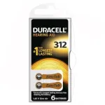Duracell Hearing 312 (A312) Blistera iepakojuma 6gb.