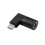 DC 6.3/3 mm + kontaktas į USB C tipo adapteris - Kintamosios srovės maitinimo adapterio lizdas - Akyga AK-ND-D05