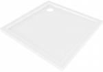 Du&scaron;o padėklas Mexen Flow Slim, kvadratinis, 70 x 70 cm, Baltas gloss