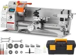 Mini metalo tekinimo staklės 800W tiksliam apdirbimui, metalo tekinimo staklės, staklės metalui
