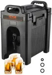 Izoliuotas gėrimų dozatorius 9.5 l, termosas kar&scaron;tiems/&scaron;altiems gėrimams, sulčių dozatorius restoranui, ne&scaron;iojamas gėrimų au&scaron;intuvas