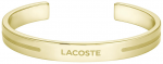 Lacoste Nuotykių ie&scaron;kotojo paauksuota plieninė atvira vientisa apyrankė 2040527