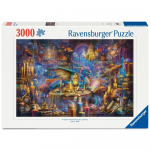 Ravensburger Dėlionė 3000 vnt. - Magi&scaron;ka biblioteka