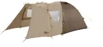 Jack Wolfskin Kuppelzelt GRAND ILLUSION IV (braun/beige, mit Tunnel-Anbau)