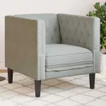 Sofa &Scaron;viesiai pilka 74,5 x 71 x 70,5 cm Aksomas