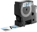 DYMO Authentic D1 etiketės | 24 mm x 7 m rulonas | Juodas spaudinys ant permatomo | Savaiminio klijavimo etiketės LabelManager etikečių spausdintuvams, juoda ant permatomo, poliesteris, Belgija, -18 - 90 &deg;C, DYMO, LabelManager, LabelWriter 450 DUO