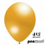 Balionai 12" Metalic Penword 100vnt auksiniai