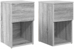 Lovos spintelė 2 pcs Pilka sonoma ąžuolo 29 x 31,5 x 49 cm