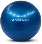 Wozinsky WGB65BL gimnastikos kamuolys, 65 cm, mėlynas