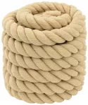 Laivo virvė 6 mm 5 m Natūrali