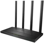 TP-Link Archer C80, &bdquo;Wi-Fi 5&ldquo; (802.11ac), dviejų dažnių (2,4 GHz / 5 GHz), Ethernet LAN jungtis, juoda, stalo mar&scaron;rutizatorius