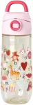 Rice - Plastic Kids Drinking Bottle with ABC Print - Rožinė - 550 ml (PLBOT-SABCI)
