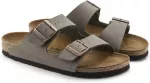 &bdquo;Birkenstock Arizona Birko-Flor Nubuck Stone&ldquo; pilki moteri&scaron;ki/vyri&scaron;ki įspiriami sandalai (0151211)