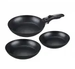 Keptuvė Ambition Rinkinys PATELNI CLEVER KITCHEN 3 SZTUKI Z ODPINANĄ RĄCZKĄ