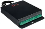 DMX512 RGB LED valdiklis, įėjimas AC230V, i&scaron;ėjimas DC12/24V, 300W, 6 RGB kanalai (50W)