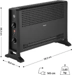 &Scaron;ildytuvas Sencor Konwektor SCF 2022BK 2000W (41027181)
