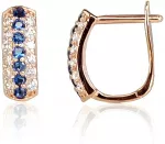 Diamond Sky Jewelry Auksiniai auskarai su cirkoniais &bdquo;Benediktas&ldquo;