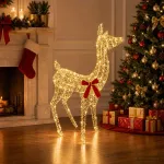 3D Kalėdų elnias LOVIISA 110 LED &Scaron;ilta balta 70 x 26 x 100 cm