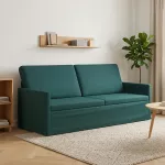 3 vietų sofa Tamsiai žalia 190 x 81 x 82 cm Audinys