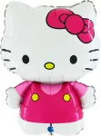 Hello Kitty Fuksija folijos balionas 64 cm