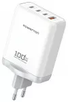 Powerton ENERGY QUANTIX Maitinimo &scaron;altinis / sieciowy adapter 100W, 4-portowy, 3x USB-C, 1x USB-A