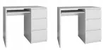 Top E Shop 2x topeshop ra&scaron;omasis stalas lima 98x76cm de&scaron;ininis, baltos spalvos