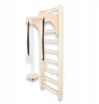 Gimnastikos sienelė 195x80 cm medinė, skirta vaikų treniruotėms Woodline