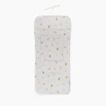 Interbaby - Don Algod&oacute;n, Nido de Abeja Petr&oacute;leo arba Animalitos Collection universalus reversible vežimėlio įdėklas, vasarinis įdėklas vežimėliui ir automobilinei kėdutei