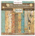 Stamperia Sbbl101 scrapbooking bloknotas, 10 lapų, 30,5 x 30,5 cm (12 x 12 colių), maxi background selection-klimt, popierius, įvairiaspalvis, 30,5 x 30,5 cm (12 x 12 colių)