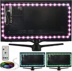Led juosta 5 m rgb televizoriui 60-80" 152-207cm su nuotoliniu pulteliu