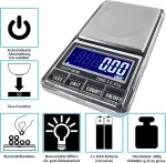 Usb 200 skaitmeninės tiksliosios svarstyklės / ki&scaron;eninės svarstyklės su usb jungtimi be automatinio i&scaron;sijungimo, sveriančios tiksliai iki 200 g 0,01 g žingsniais