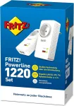 Avm Fritz! Powerline 1220e Set (1200 Mbps, 2x Gigabit Lan per adapterį, idealus Nas aplikacijoms ir Hd transliacijai, vokiečių kalbos versija, baltas)