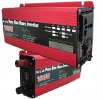 Automobilinis įtampos keitiklis 12v į 230v sinus 1600w srovė