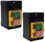 2 dalių ma&scaron;ininis jungiklis, mygtukas Ac220v / 380v 10a įjungimo/i&scaron;jungimo mygtukinis jungiklis, plastikinis apsauginis jungiklis su vandeniui ir dulkėms atsparia dėžute &scaron;lifavimo staklėms, tekstilės ma&scaron;inoms